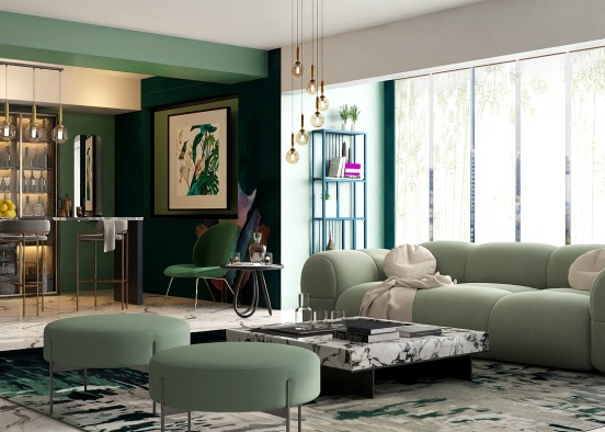 Shades of green  Design Rendering