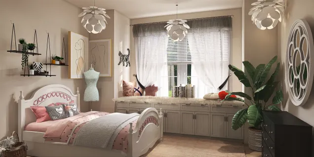 Teen girls bedroom