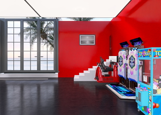 The beach boardwalk arcade Design Rendering