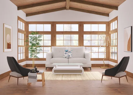 Living Room Luxury  Design Rendering