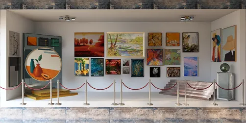 Exposição de quadros artísticos 🖼️🖌️