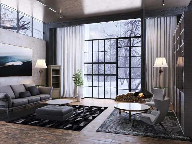 Scandinavian livingroom.