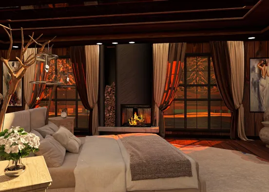 # Browns & Orange Romance Renderização de Design