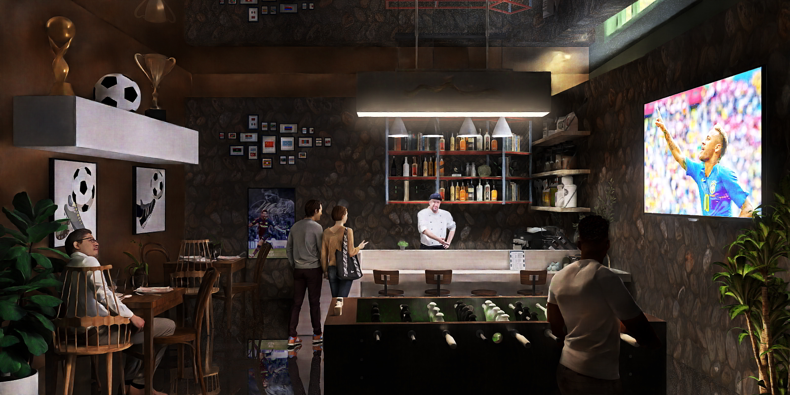 Disfrutando del fútbol