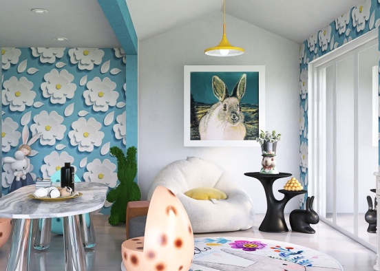 Easter bunny room 🐰🐣  Design Rendering