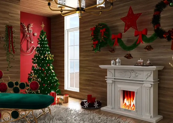 # Christmas room Renderização de Design