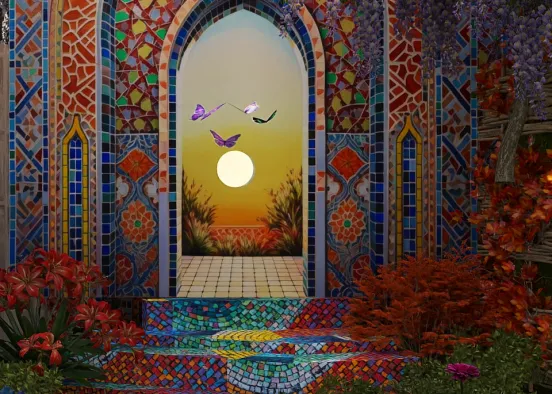 # "Rounded Pathway to a Mosaic Paradise"

 Renderização de Design