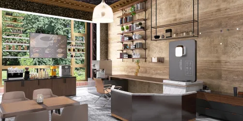Self-service coffee and private cuisine in Qianhai