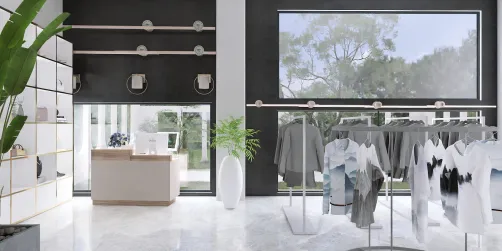 Fashion shop design. 