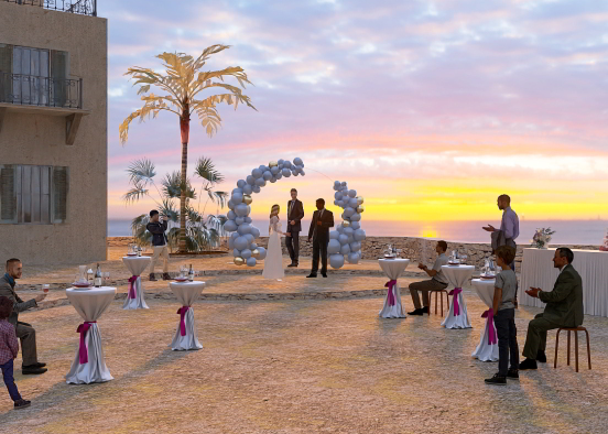 Sunset wedding  Design Rendering
