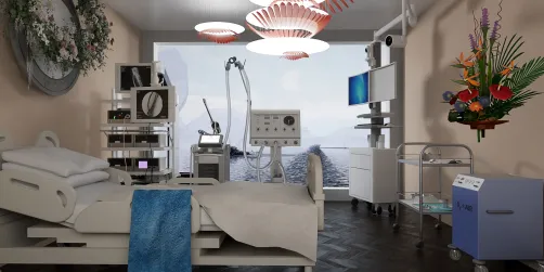 salle d'opérations clinique. 