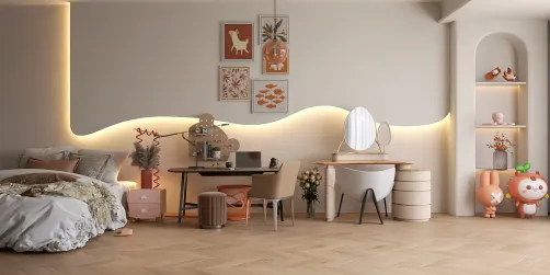 Peach bedroom🍑🍑🍑