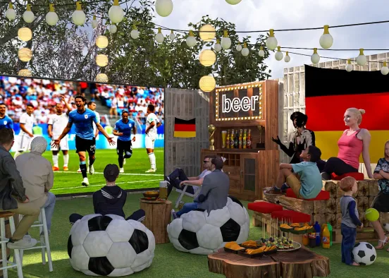 German soccer fans EM 2024⚽️⚽️⚽️ Design Rendering