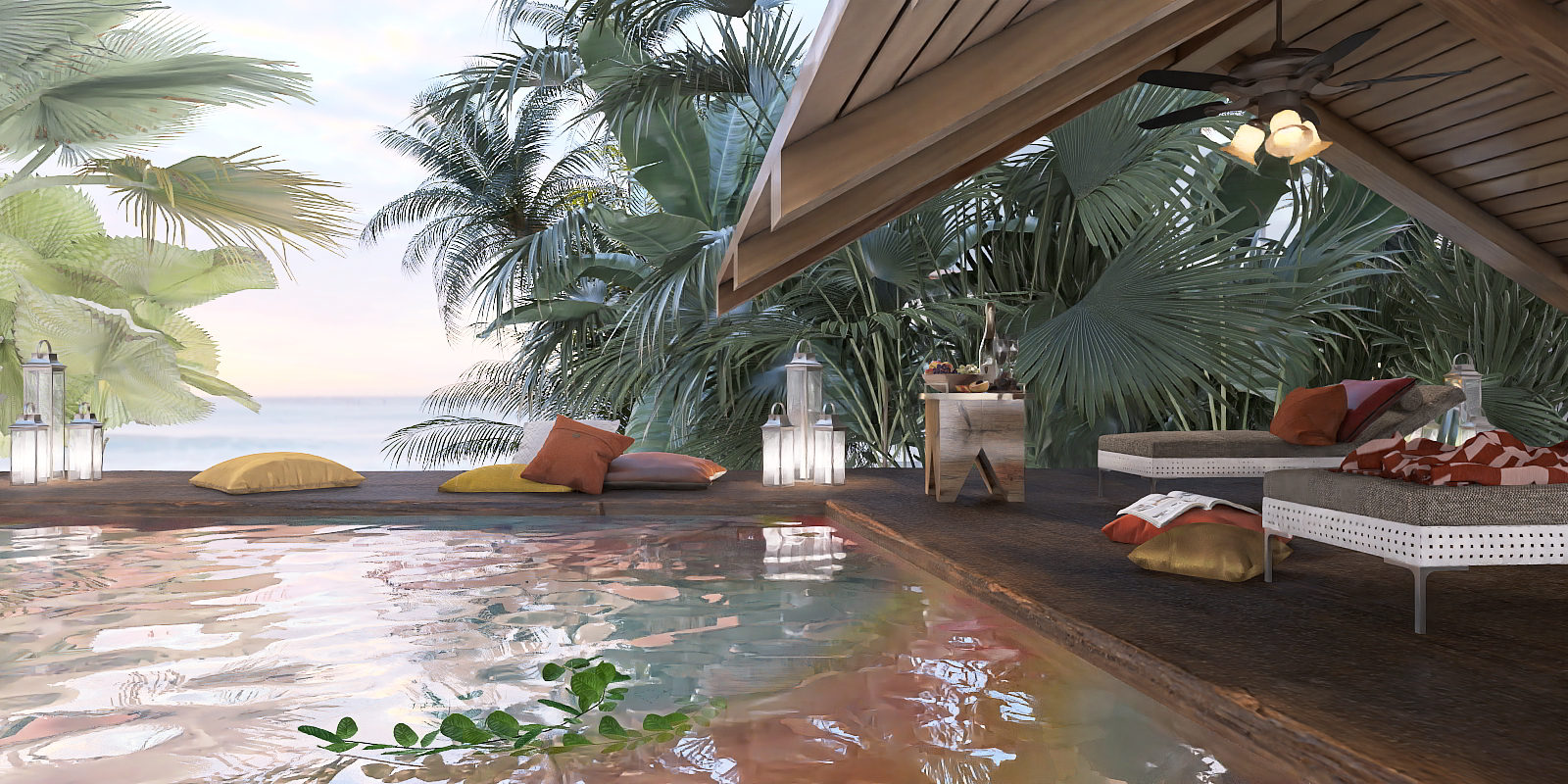 Sunset hours in the tropics