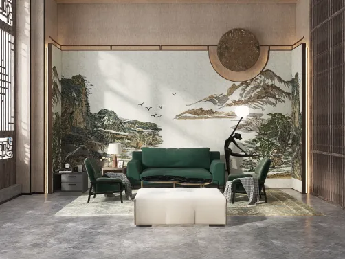 Forest Greeny Best Hall Interior Design 