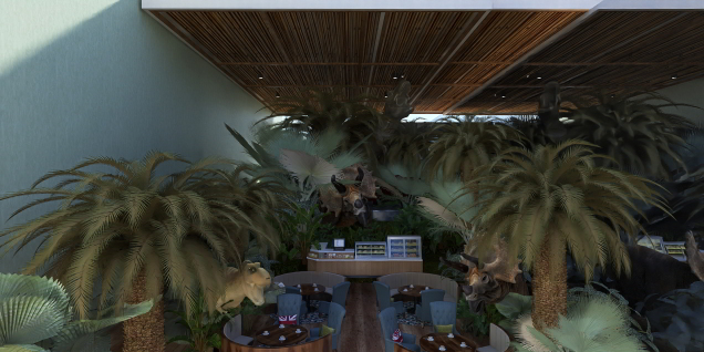 "Rainforest" Dino Cafe'