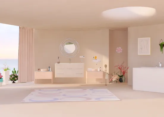 first self-made (bath)room, enjoy it💓 Design Rendering
