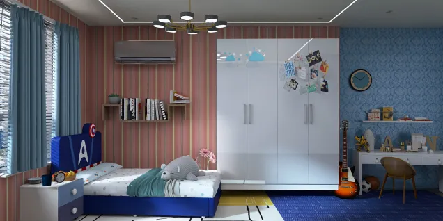 Empty Kids Room
Blue Theme For Boy Room 💙