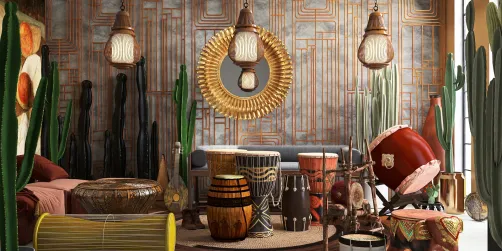 Desert music room