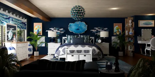 Ocean themed Bedroom 