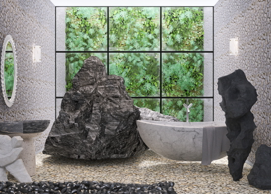 Baño de roca 🪨  Design Rendering