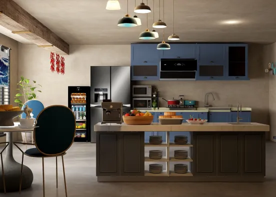 kitchen. 🔷 Design Rendering