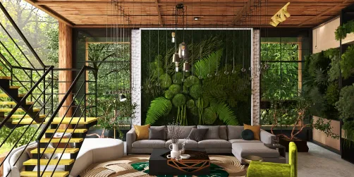 Wooden interior decor 🔥🪴