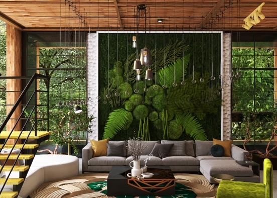 Wooden interior decor 🔥🪴 Design Rendering