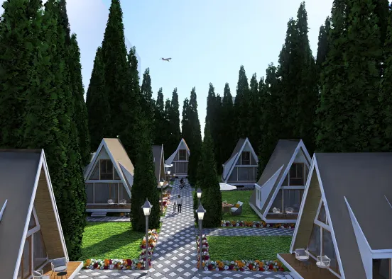 # cabin style Визуализация дизайна