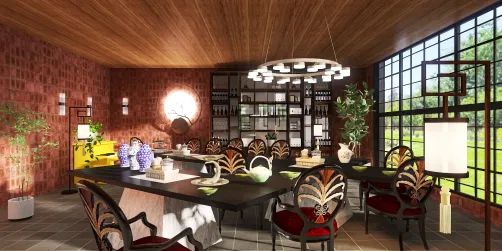 Classy modern zen snack space