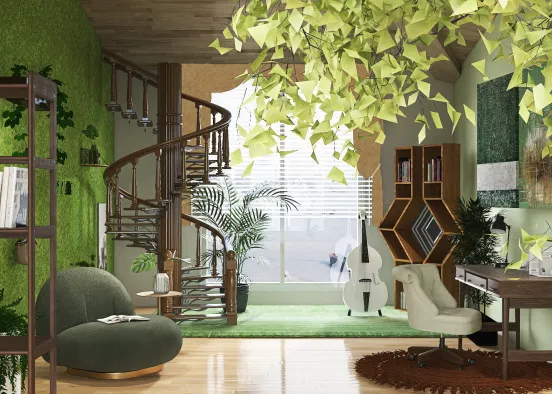 Back to forest... office Design Rendering