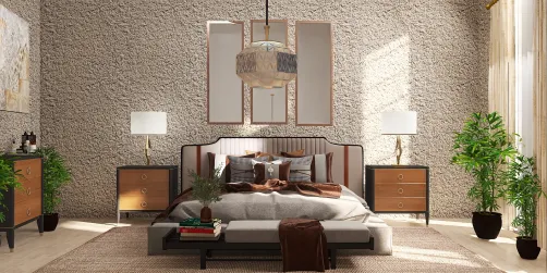 Tan tones bedroom 