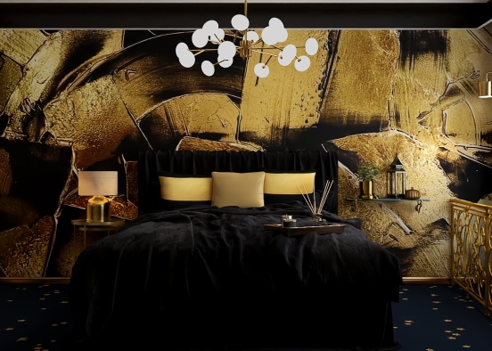 Gold and black suite 🖤✨ Design Rendering