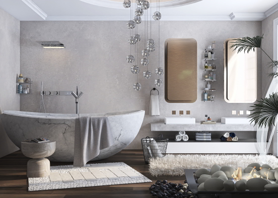 Luxury Bathroom 🌿 Design Rendering