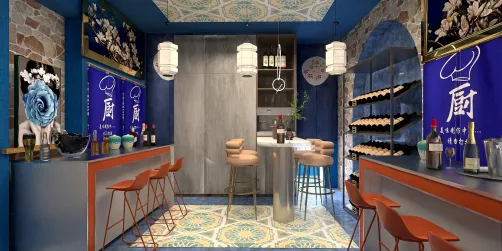 Sushi & Bar in Japan