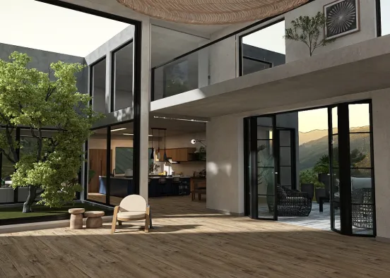 # Mountain House / Minimalist style  
 Renderização de Design