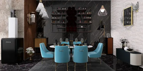 Defined, refined ,DIVINE BILLIONAIRE DINING ROOM 