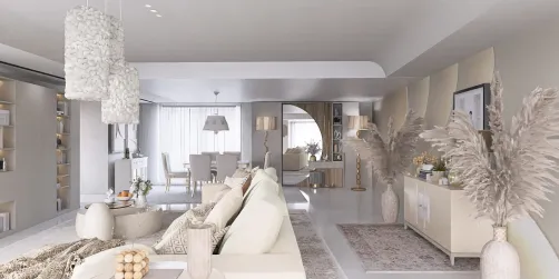 sala con tonos relajantes 