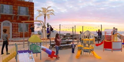 play ground at the beach 
