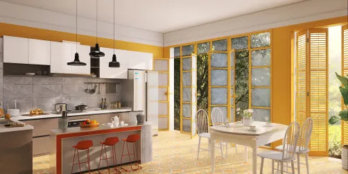 open kitchen decor 