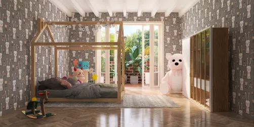 kids bedroom with balcony 