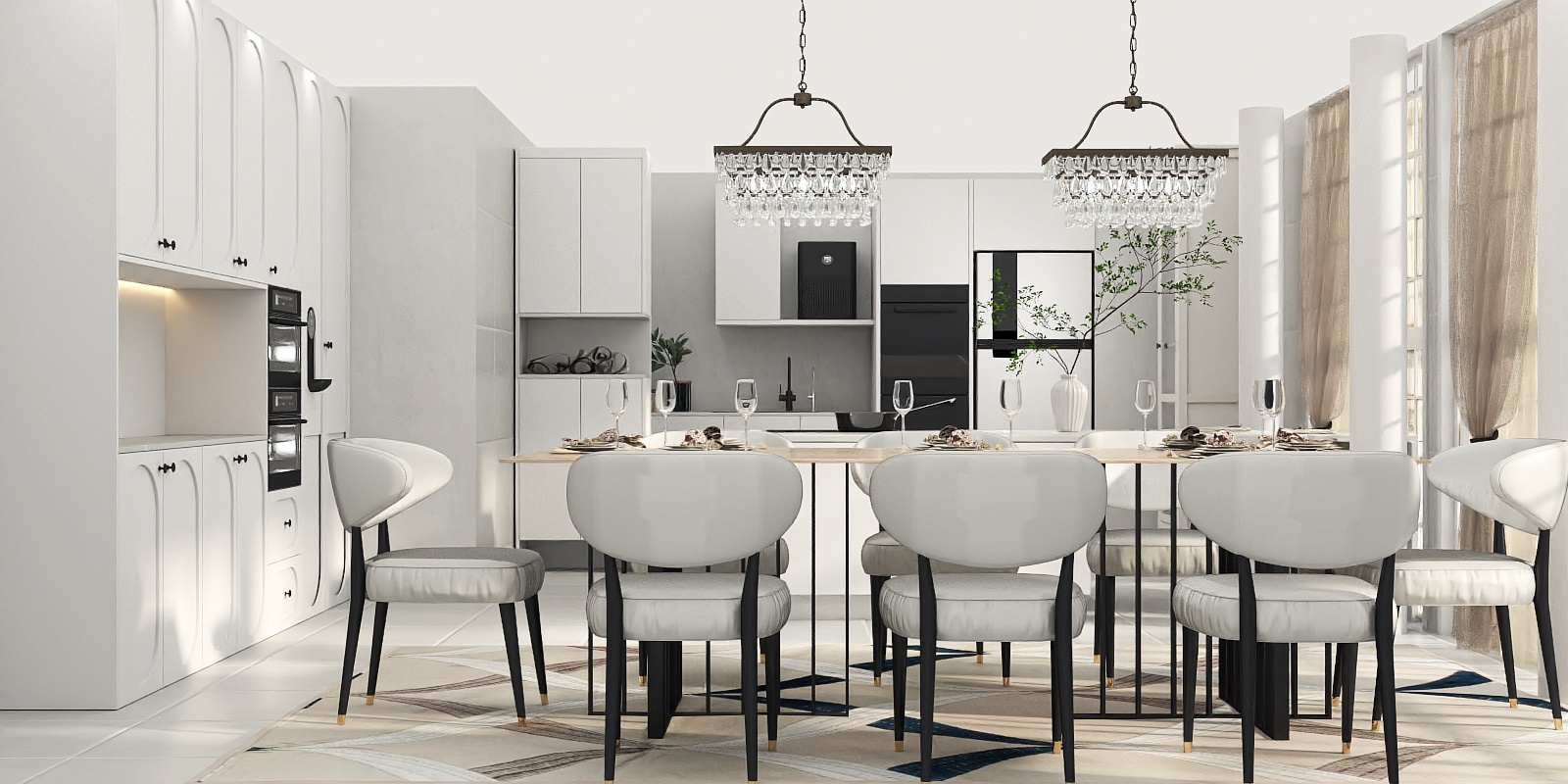 Contemporary Happy Kitchen