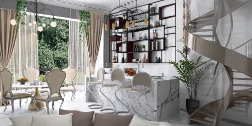 dining/bar area