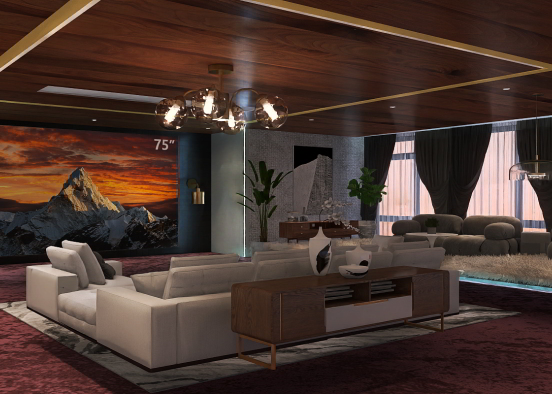 Theater Room/ Lounge/ whatevs Design Rendering