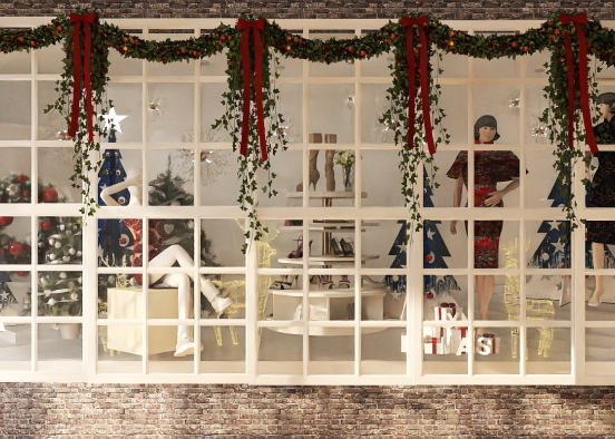 Christmas clothes shop  Design Rendering