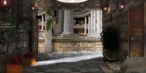 Avec vue sur les ruines!!