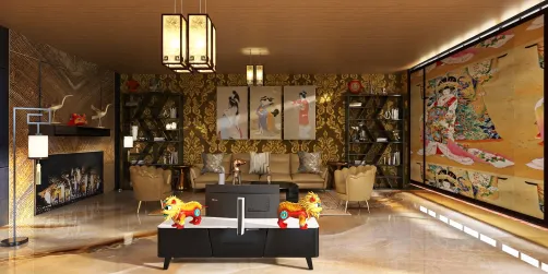 Chinese New Year gold room