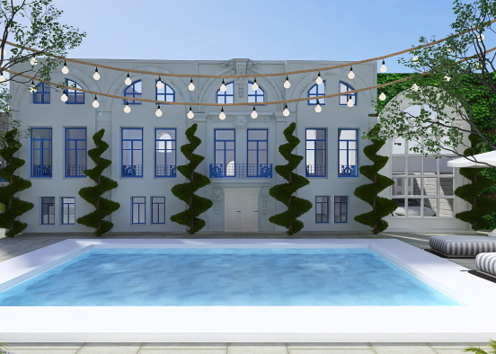 Pool house Design Rendering