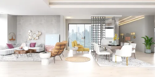 living and dining area