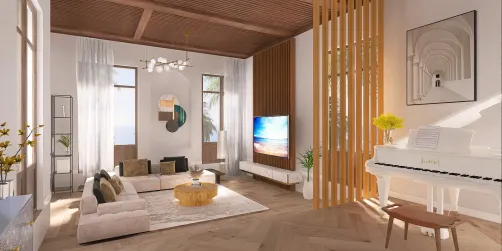 Open space vacation house design